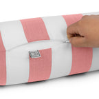 Sherry Kline Designer’s Choice Cabana Stripe Indoor/Outdoor Neckroll Bolster Pillow 9 Color Options