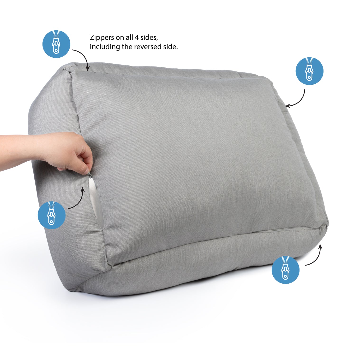 Sunbrella Reversible Indoor/Outdoor Cuddler Pet Bed