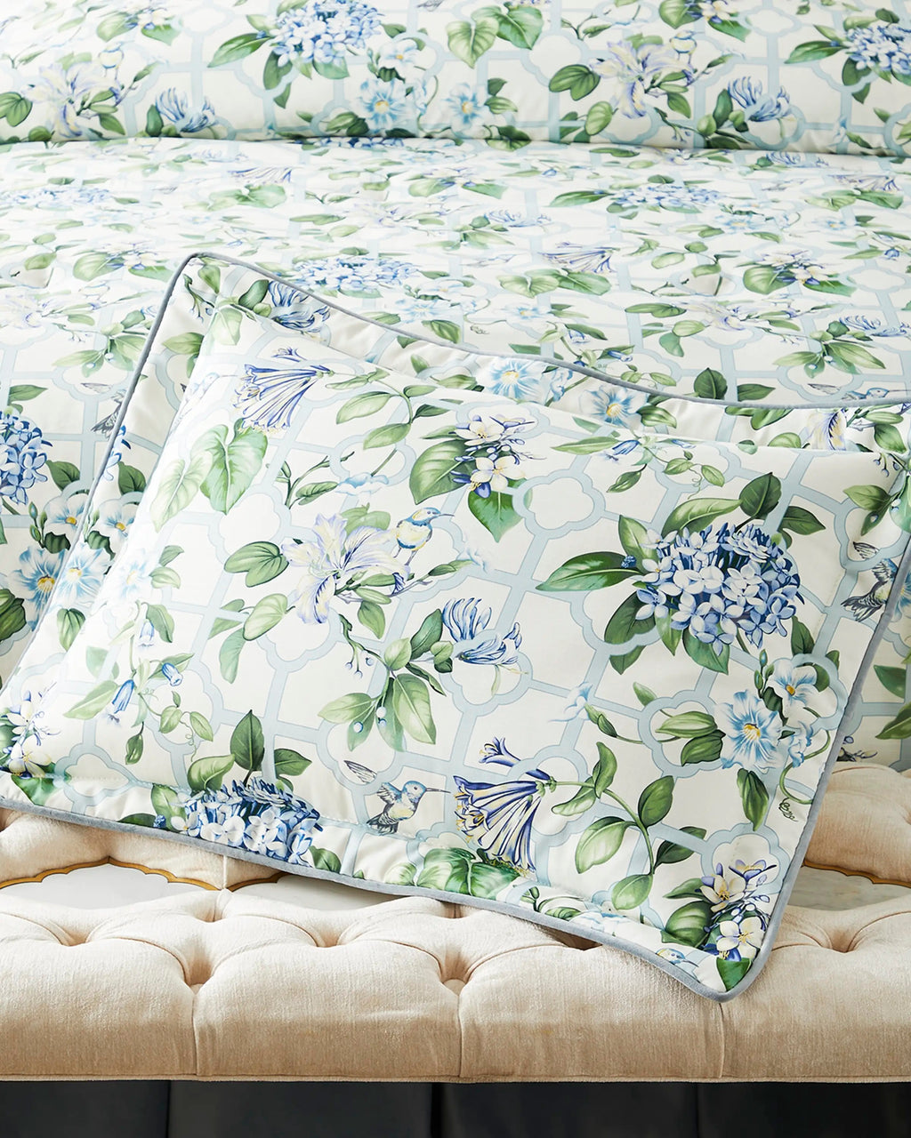 Treillage Queen 3 Piece Duvet Cover Set