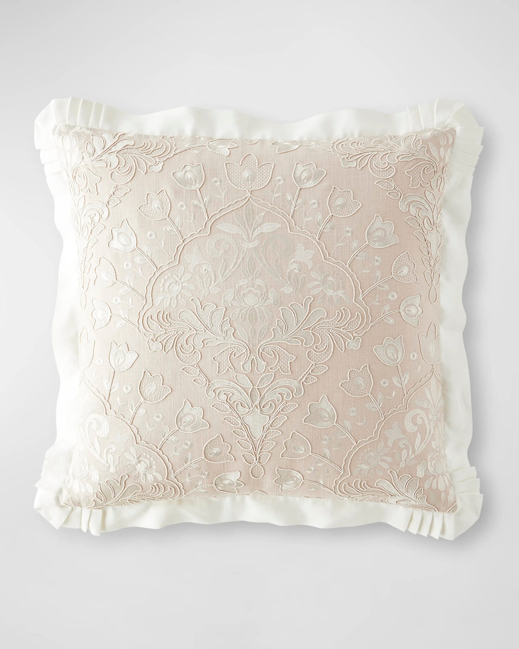Tulip Embroidery Euro Sham