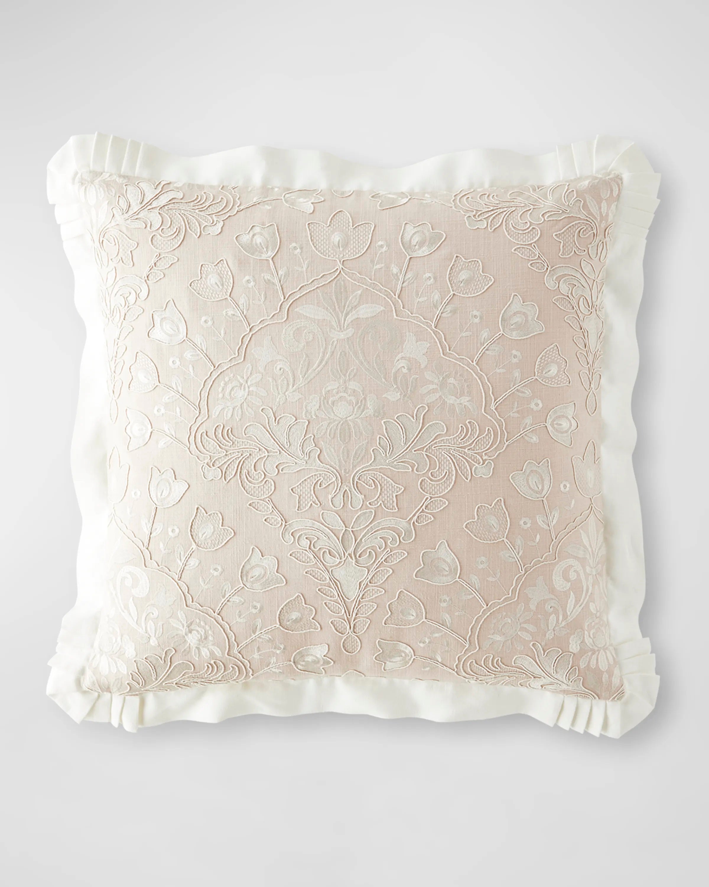 Tulip Embroidery Euro Sham