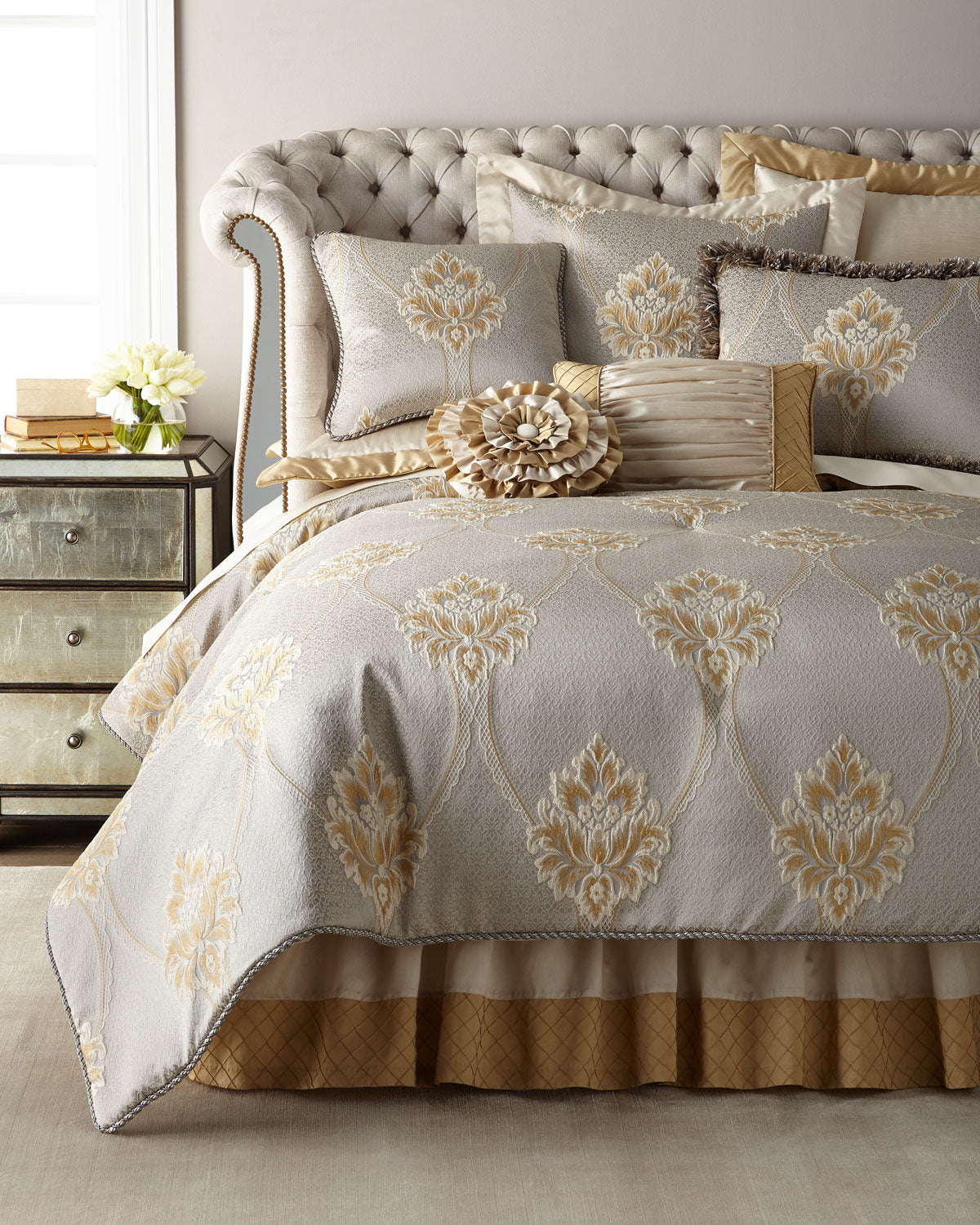 Valencia Ruffled Round Pillow