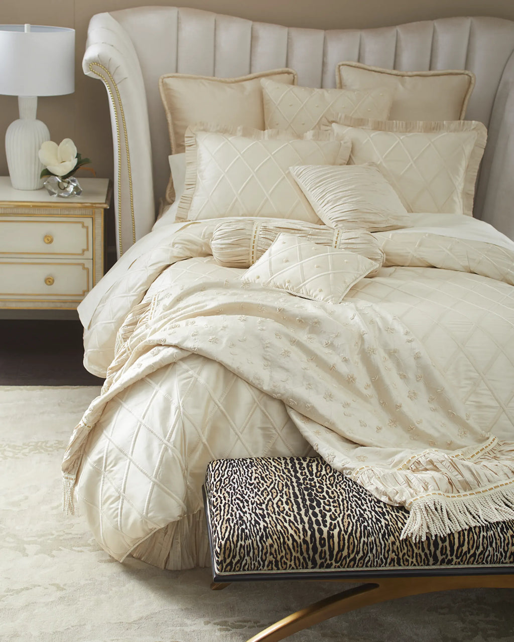 Catherines Palace Floral Embroidered Standard Sham